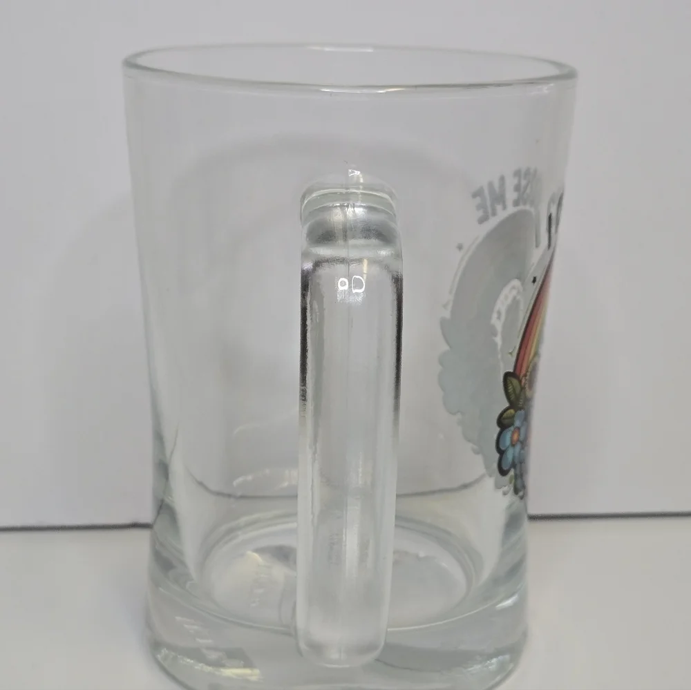 IKEA MJÖD Glass Mug 20oz Colorful Retro Gift